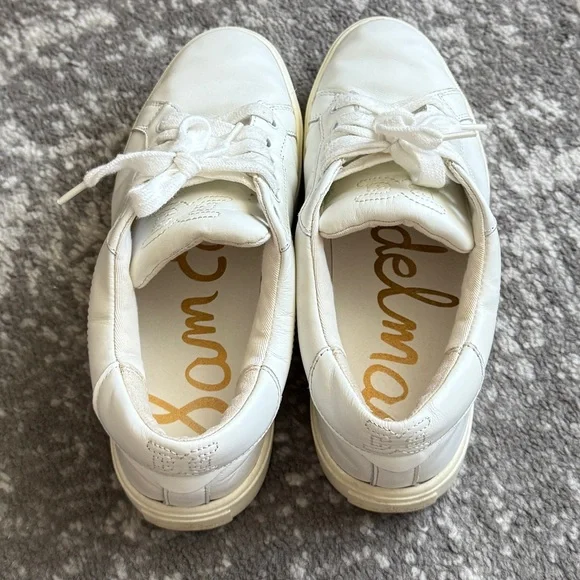 Sam Edelman Women's Ethyl Sneaker White Leather Size 7 - Picture 6 of 7